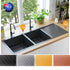 11644 Nano Black Undermount Double Bowl Stainless Steel Kitchen Sink