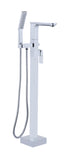 LM-9504-CP Chrome Floor standing Bathtub spout with Hand held shower set