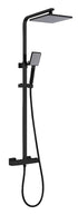 LM-9014-DB Black Square Full Combination shower set